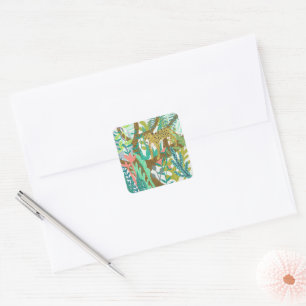 Oerwoud Roar - Cheetah Vierkante Sticker