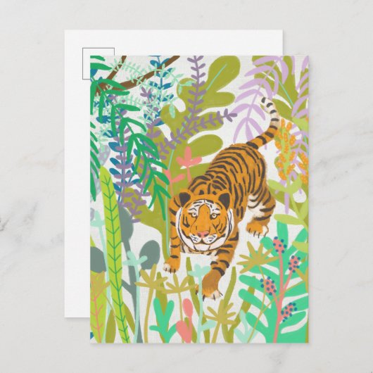 Oerwoud Roar - Tiger Briefkaart (Voorkant / Achterkant)