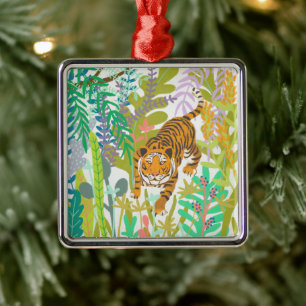 Oerwoud Roar - Tiger Metalen Ornament