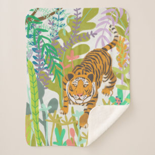 Oerwoud Roar - Tiger Sherpa Deken