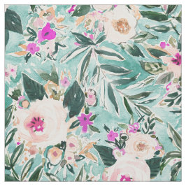 OERWOUD ROMANCE Mint Blush Tropische Floral Stof