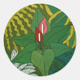 Oerwoud Ronde Sticker