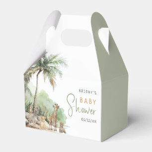 Oerwoud Safari Animals Adventure Baby shower Bedankdoosjes