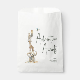 Oerwoud Safari Animals Adventure wacht op Baby sho Bedankzakje