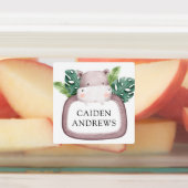 Oerwoud Safari Animals School Daycare Labels (Aangebracht)