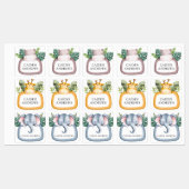 Oerwoud Safari Animals School Daycare Labels (Vel)