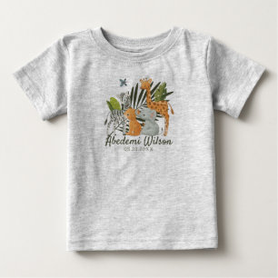 Oerwoud Safari Baby shower baby T-shirt