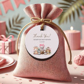 Oerwoud Safari Baby shower Dank u Labels