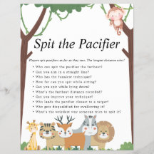 Oerwoud Safari Baby shower Games