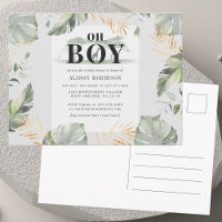 Oerwoud Safari Botanical Boy Giraffe Baby shower