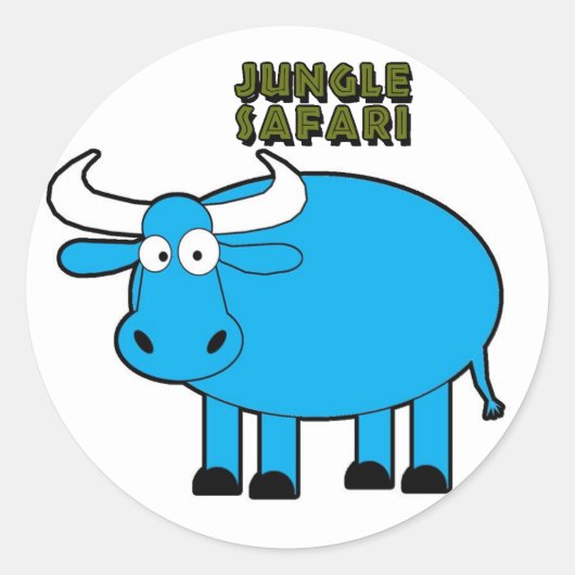 Oerwoud Safari Dierlijke Stickers (Voorkant)