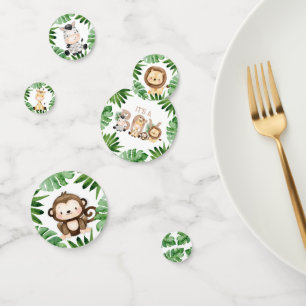 Oerwoud Safari Het is een Baby shower van een jong Confetti