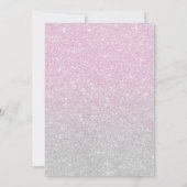 Oerwoud Safari Het is een meisje Boho roze Baby sh Kaart (Achterkant)