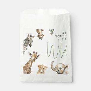 Oerwoud Safari Het staat op het punt om wild Baby Bedankzakje