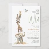 Oerwoud Safari "Het staat op het punt om wild te w Kaart (Voorkant)