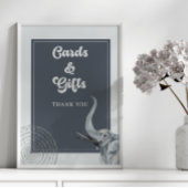 Oerwoud Safari Olifant Baby shower Kaarten & gesch Poster