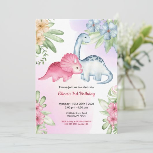 Oerwoud Safari thema Birthday Kaart (Staand voorkant)