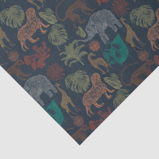  Oerwoud Safari Tissuepapier (Detail)