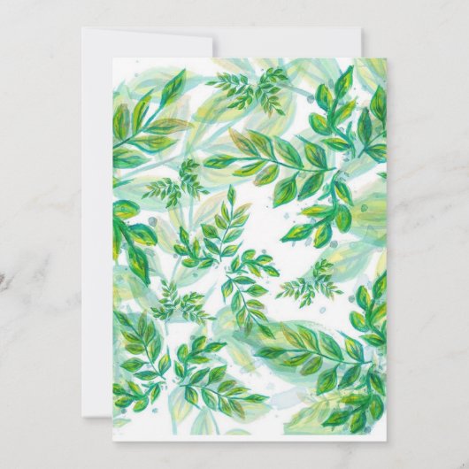 Oerwoud Safari Tropisch Dier Wild Boy Baby shower Kaart (Achterkant)