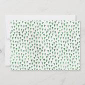 Oerwoud Safari Wild 1 1e verjaardag uitnodiging (Achterkant)