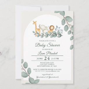 Oerwoud Safari Wild Baby shower Kaart
