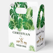 Oerwoud Safari Wild Een 1e Verjaardag Bedankt Bedankdoosjes (Geopend)