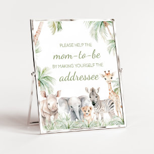 Oerwoud Safari Wild One Animals Envelope Station Poster