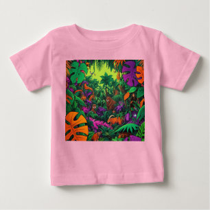 Oerwoud Scene Exotic Animals T-shirt