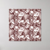 Oerwoud Skulls Canvas afdrukken (Voorkant)