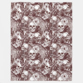 Oerwoud Skulls Fleece Blanket (Voorkant)