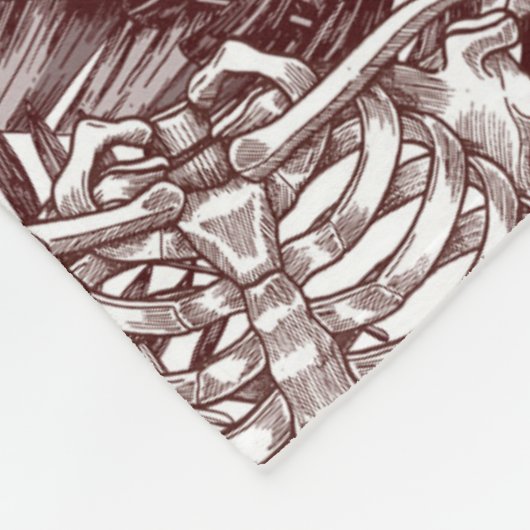 Oerwoud Skulls Fleece Blanket (Hoek)