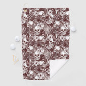 Oerwoud Skulls Golf Towel Golfhanddoek (Insitu)