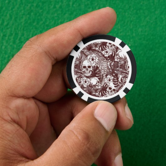 Oerwoud Skulls Poker Chips (Hand)