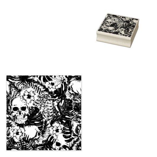 Oerwoud Skulls Stamp Rubberstempel (Gestempeld)