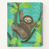 Oerwoud Sloth Spiral Sketchbook Notitieboek (Achterkant)