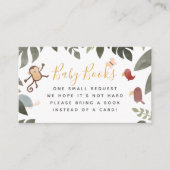 Oerwoud Storybook Illustratie Boy Baby Boeken Informatiekaartje (Voorkant)