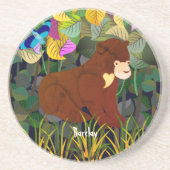 Oerwoud Sun Beer Design Zandsteen Onderzetter (Voorkant)