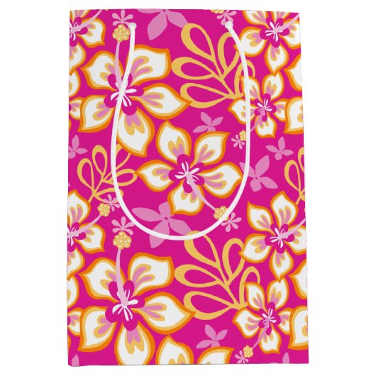 Oerwoud Surf (roze combinatie) Gift Bag Medium Cadeauzakje (Voorkant)