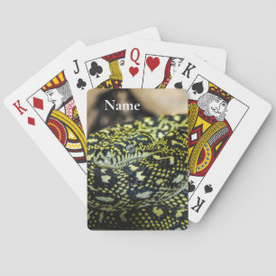 Oerwoud tapijt Python Snake Pokerkaarten