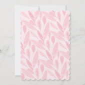 Oerwoud thema Sloth Baby Girl Shower Kaart (Achterkant)