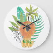 Oerwoud Theme Nursery Decor Grote Klok (Voorkant)