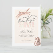 Oerwoud Theme Tiger Baby shower Kaart (Staand voorkant)