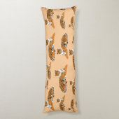 Oerwoud Tiger Animal Pattern Lichaamskussen (Achterkant (Verticaal))