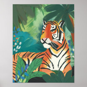 Oerwoud Tiger Art Print