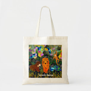 Oerwoud Tiger Sun Beer Peacock Monkey Indian Rolle Tote Bag