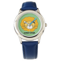 "Oerwoud Timekeeper" - Gepersonaliseerde Blue Lion
