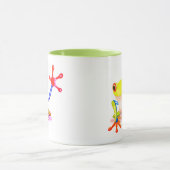 Oerwoud Tree Frog felle kleuren Mok (Midden)