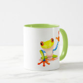 Oerwoud Tree Frog felle kleuren Mok (Voorkant rechts)