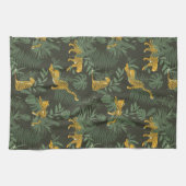 Oerwoud Tropisch Camouflage Leopard Oerwoud Patroo Theedoek (Horizontaal)