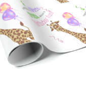 Oerwoud van Giraffe bij runderen Cadeaupapier (Rol Hoek)